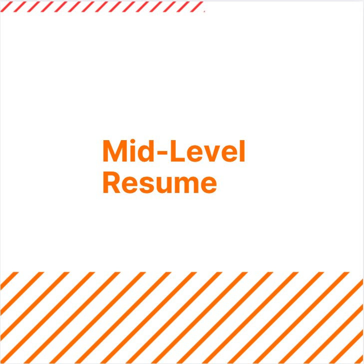 Mid Career Level Resume